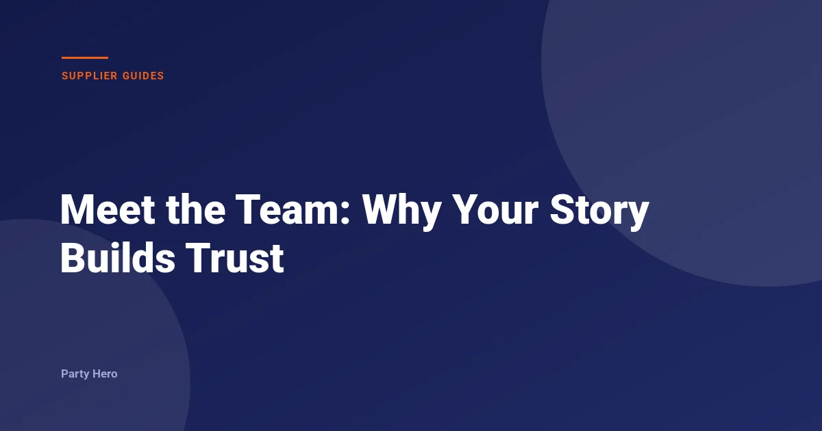 Meet the Team: Why Your Story Builds Trust
