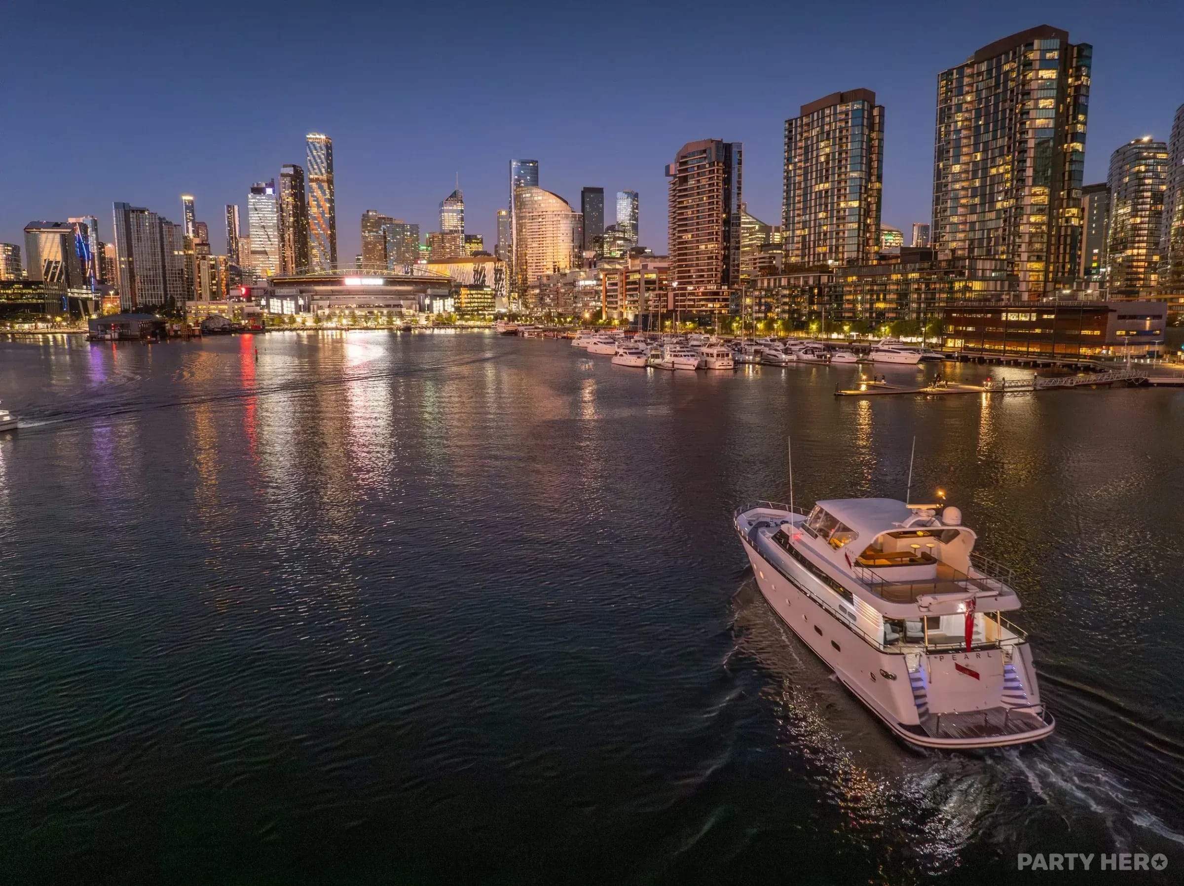 MV Pearl - private boat charter in Melbourne