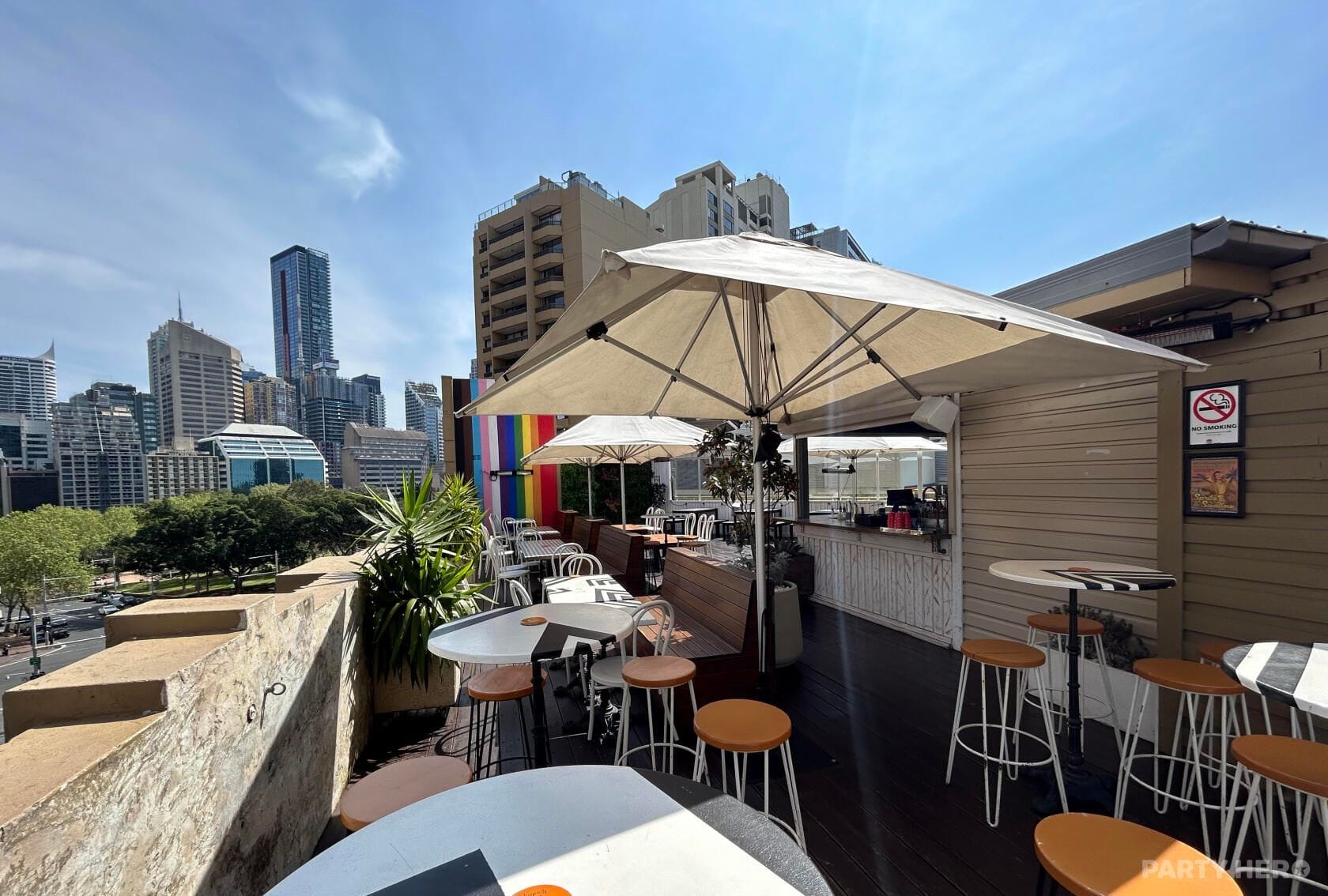 Rooftop at Burdekin Hotel - party venue hire