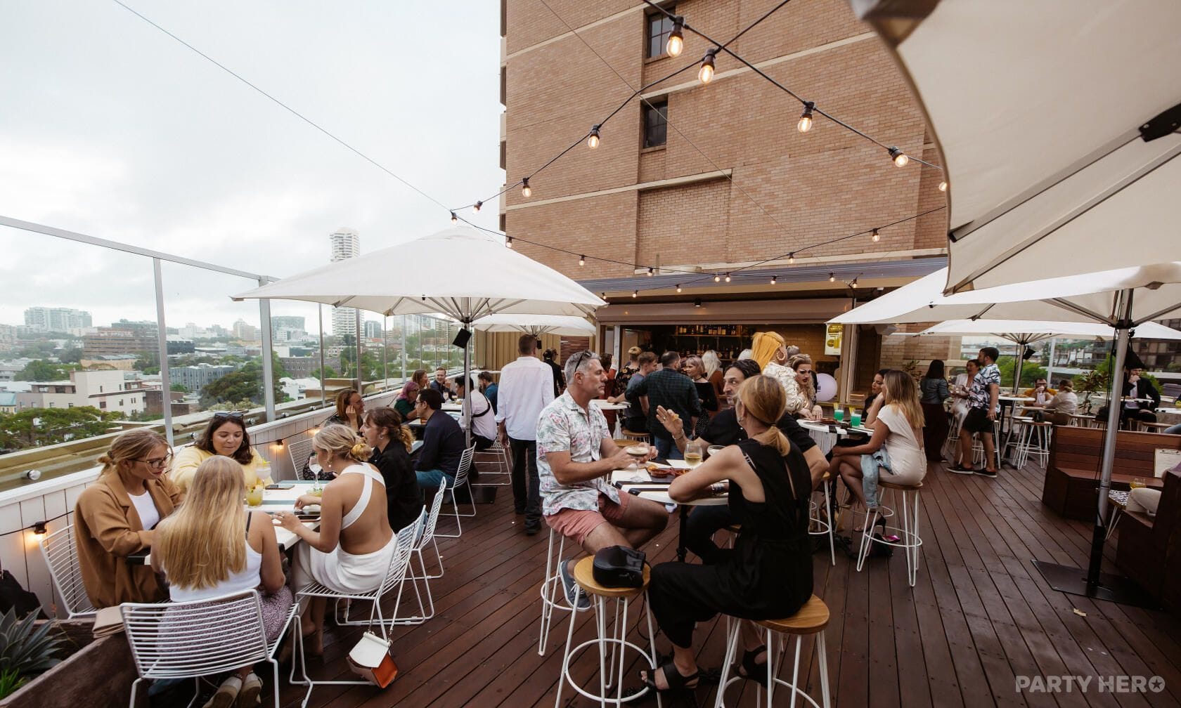 Rooftop at Burdekin Hotel - party venue hire