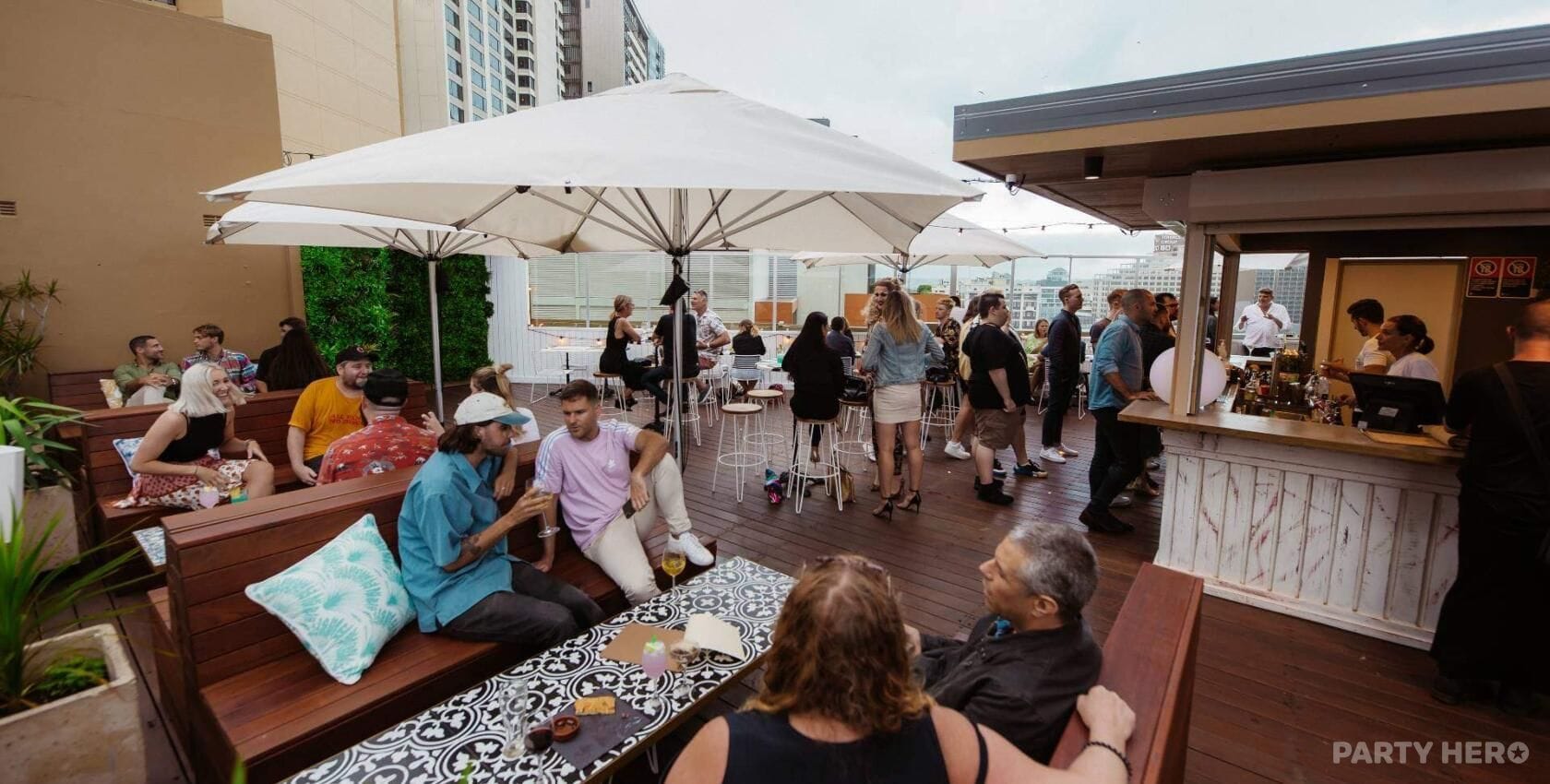 Rooftop at Burdekin Hotel - party venue hire
