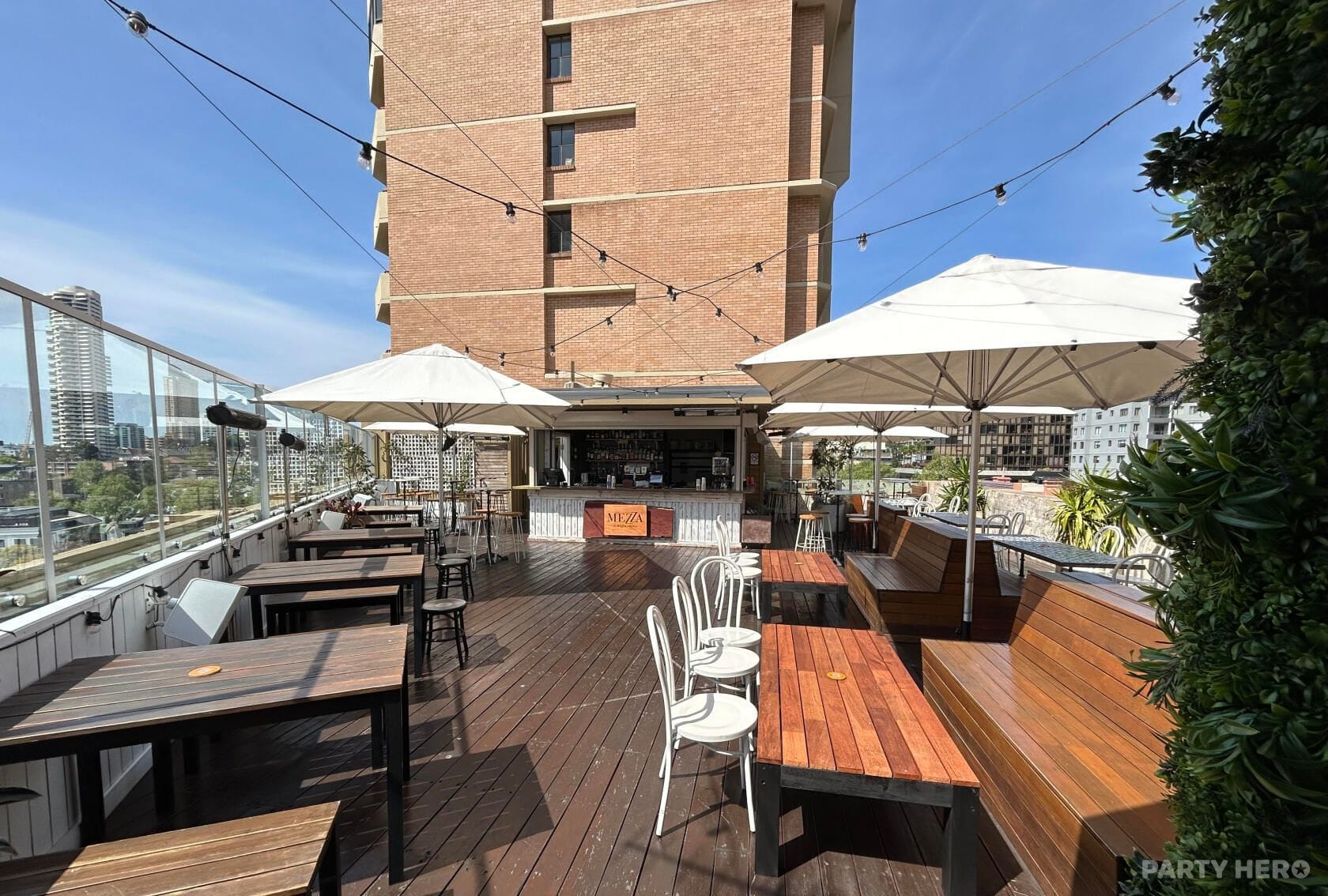Rooftop at Burdekin Hotel - party venue hire
