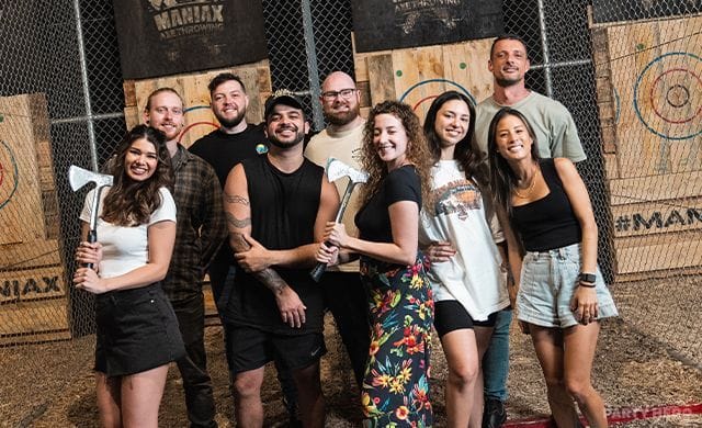 MANIAX Axe Throwing axe throwing in Sydney - group bookings