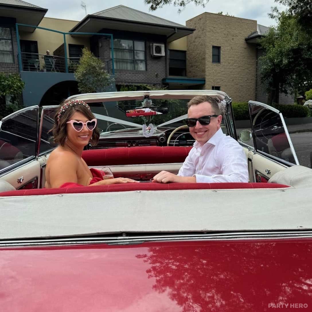 Caddyman Cadillac Car Hire - wedding car hire on the Mornington Peninsula