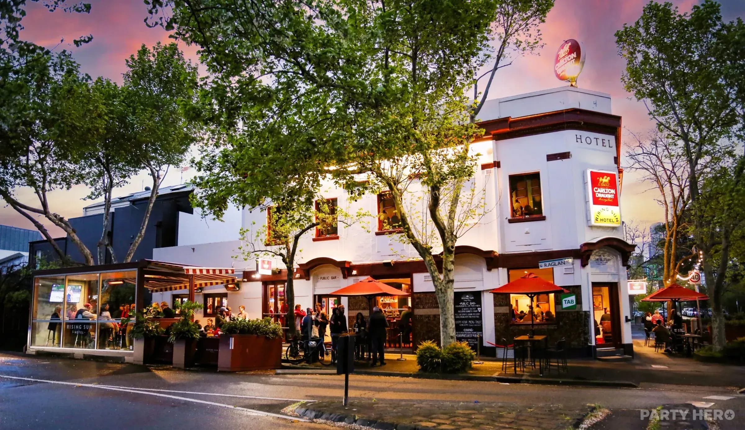 The Rising Sun Hotel - party venue in Melbourne