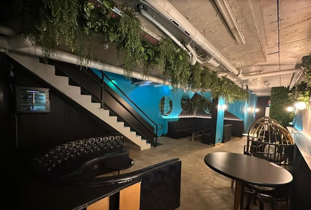 Basement Area at Hideout Bar - party venue hire