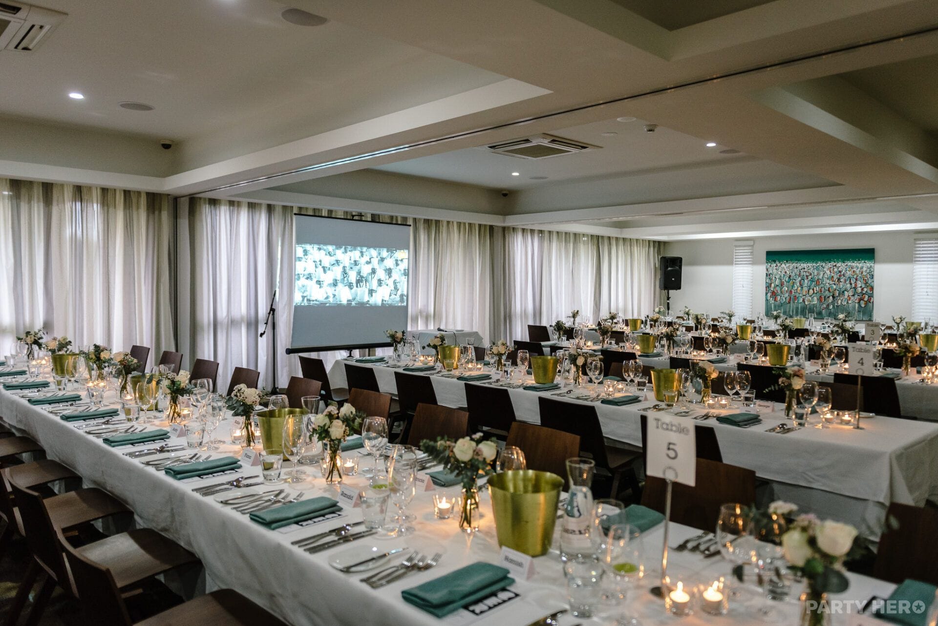 Peninsula Room at Flinders Hotel - party venue on the Mornington Peninsula