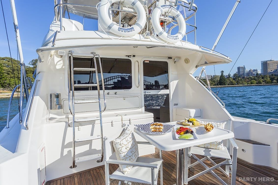 Ocean Blue yacht hire on Sydney Harbour