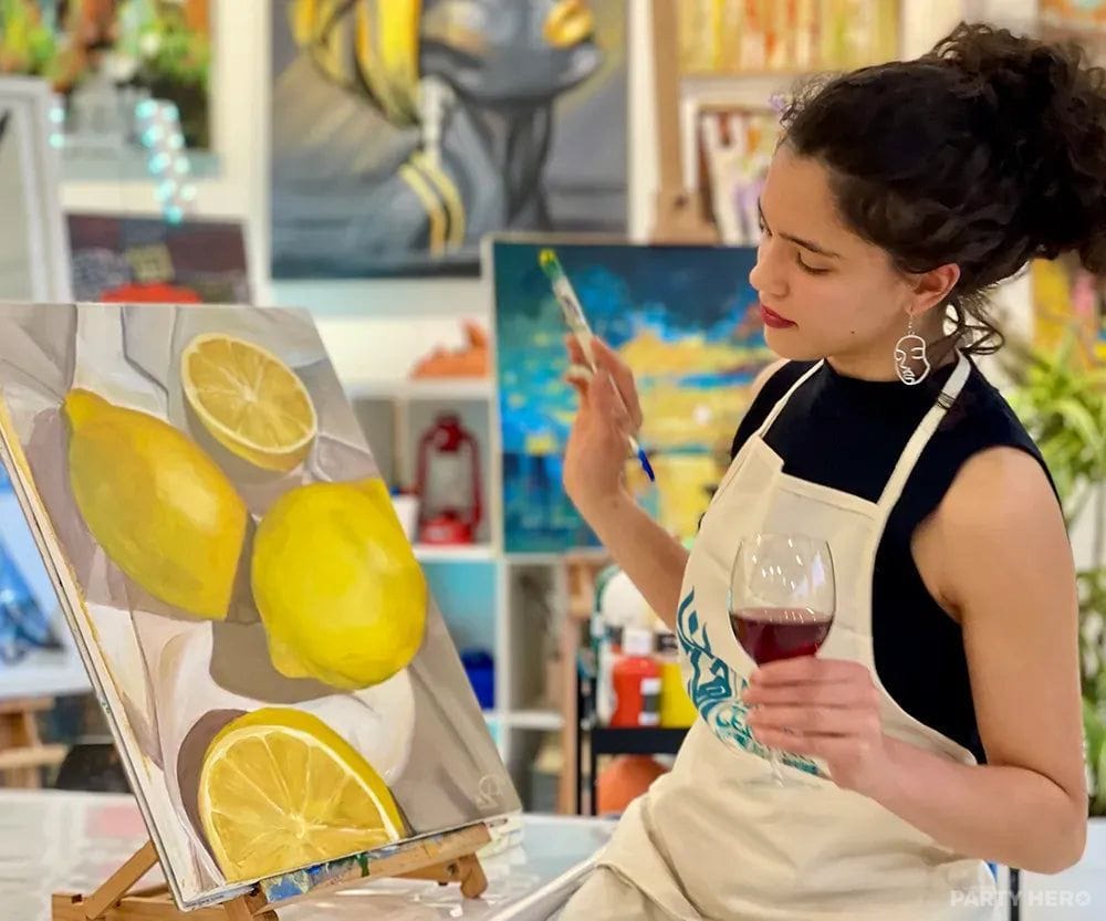 Mahan Art School paint & sip in Sydney - group bookings
