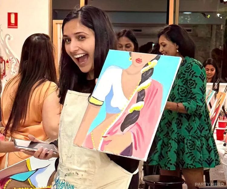 Mahan Art School paint & sip in Sydney - group bookings