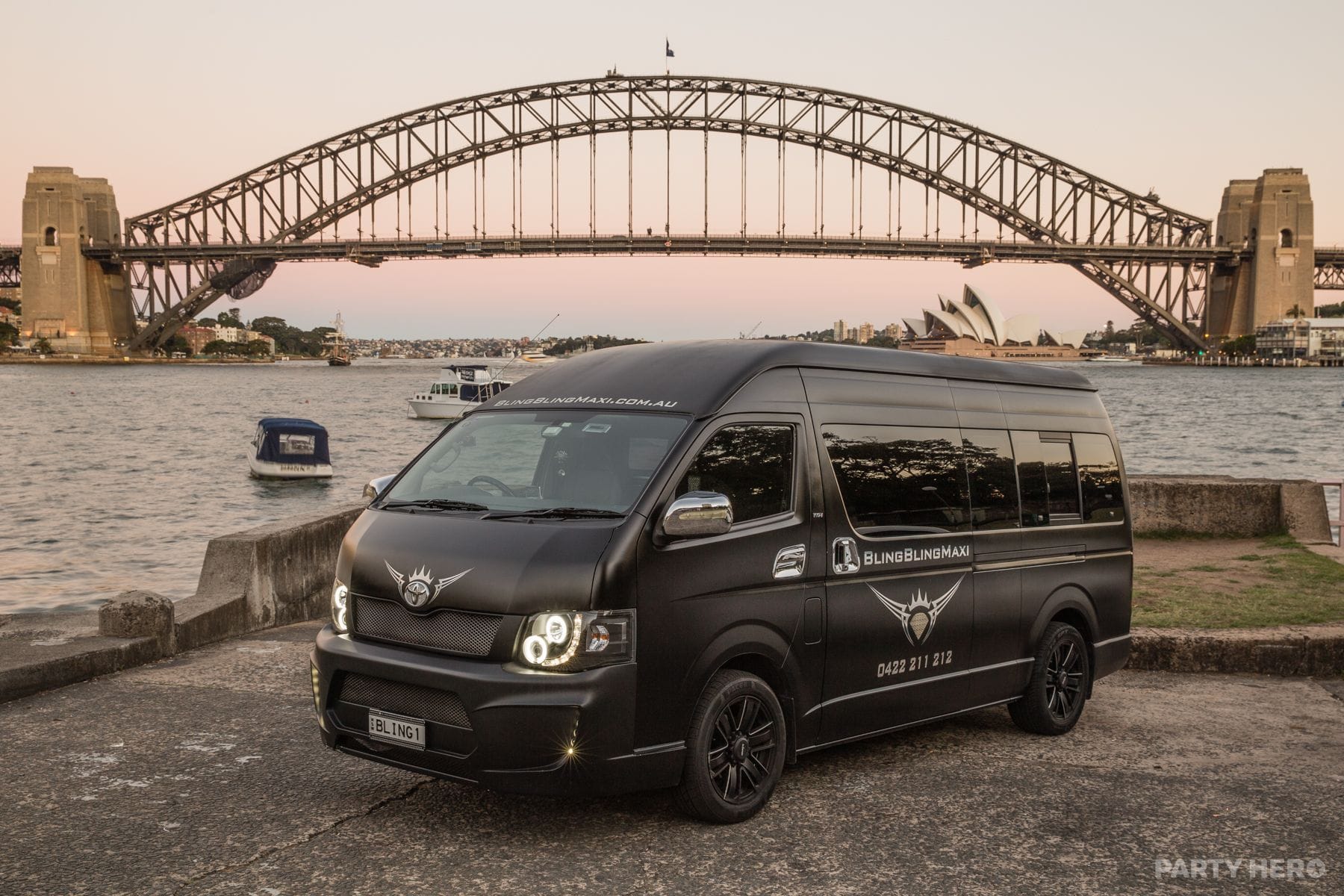 Bling Bling Maxi - party bus hire in Sydney
