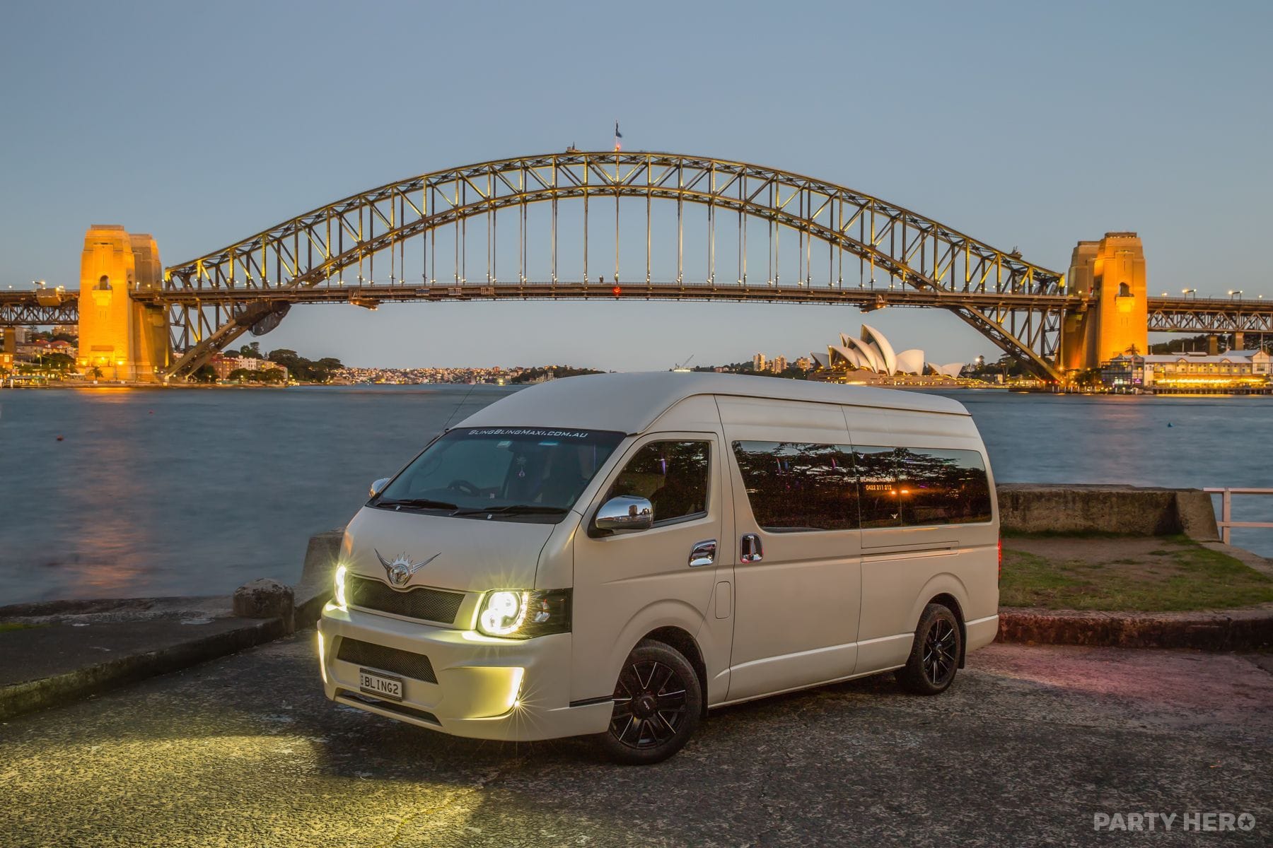 Bling Bling Maxi - party bus hire in Sydney