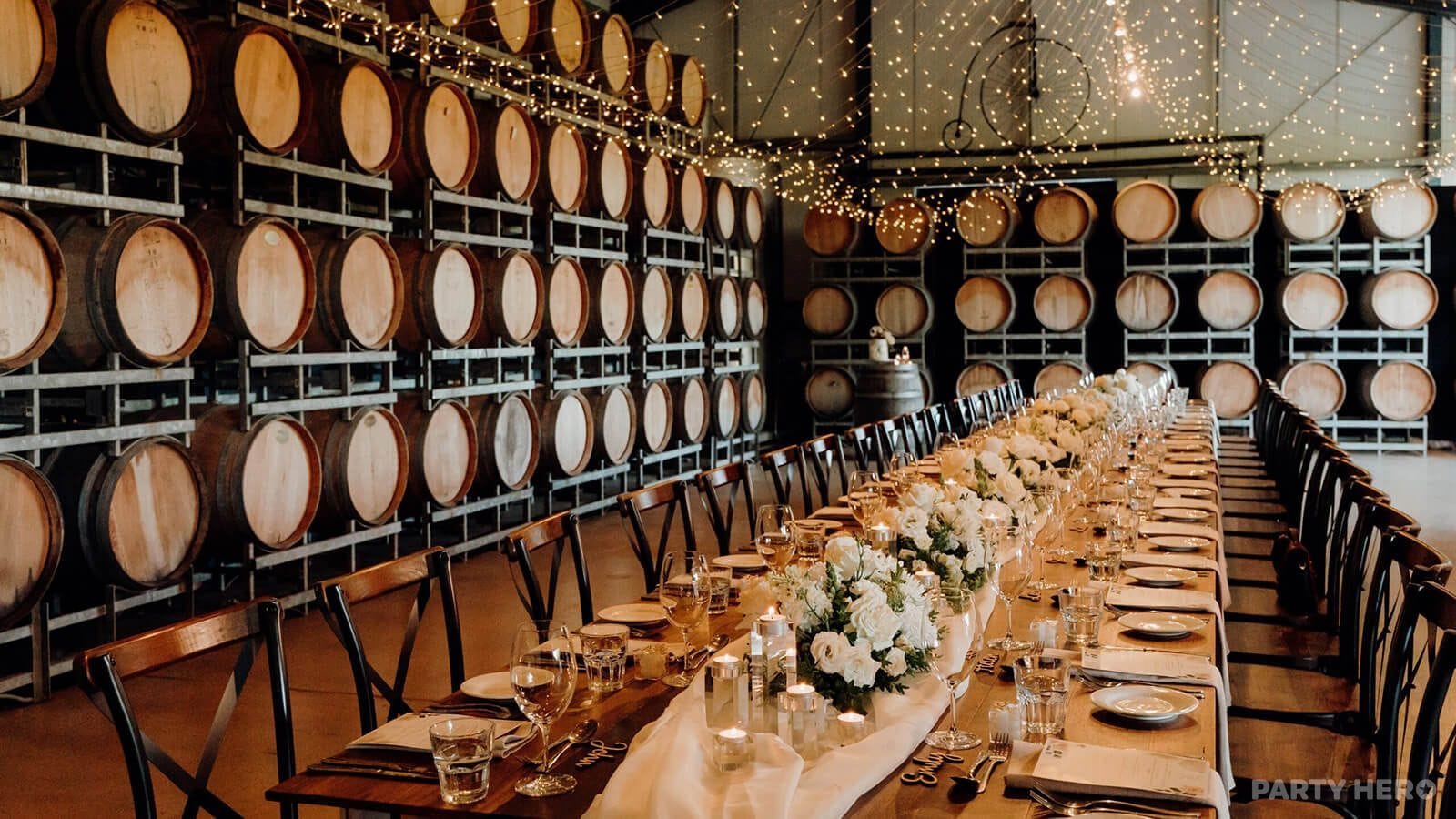 The Barrel Room at Fergusson Winery - party venue in the Yarra Valley