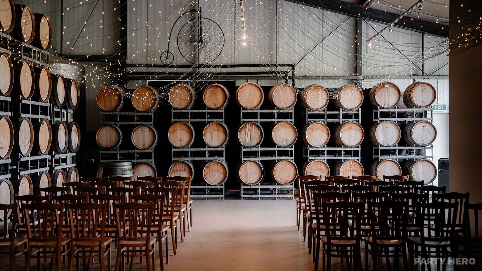 The Barrel Room at Fergusson Winery - party venue in the Yarra Valley