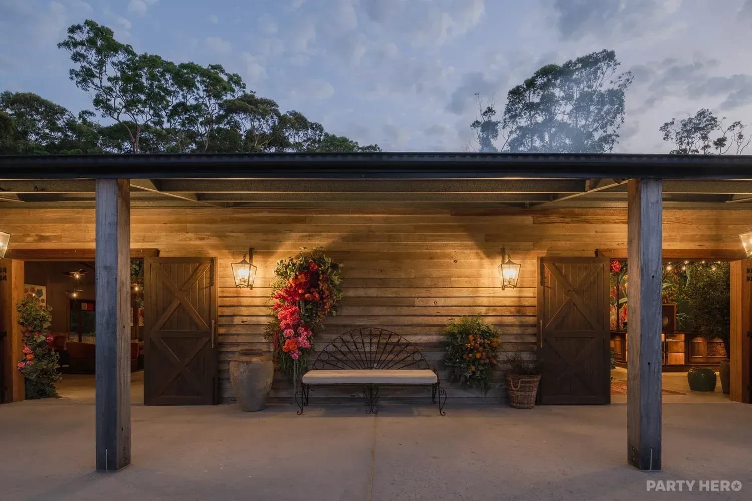 The Barn at Saddles Mount White - party venue on the Central Coast