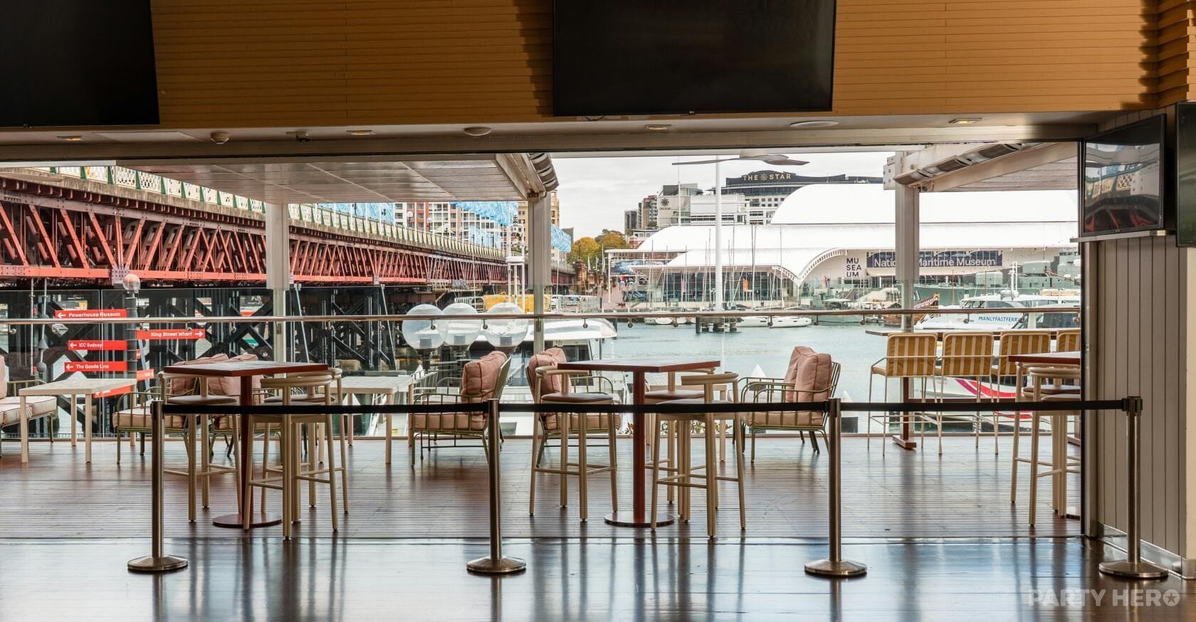 The Terrace South End at Helm Cockle Bay - party venue hire