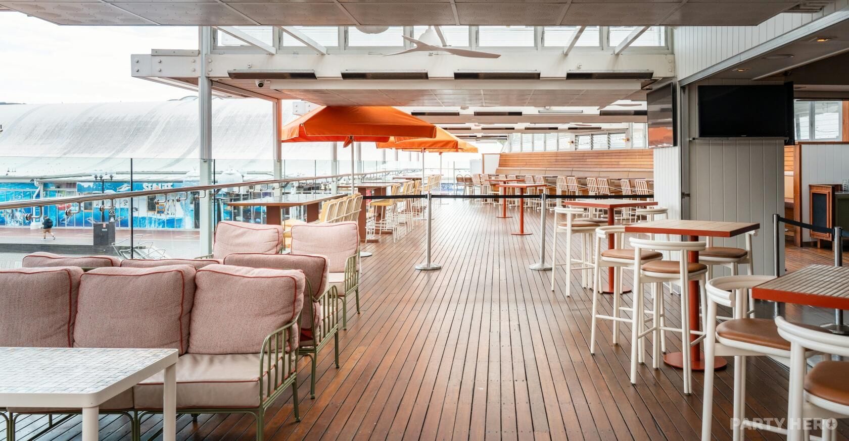 The Terrace South End at Helm Cockle Bay - party venue hire