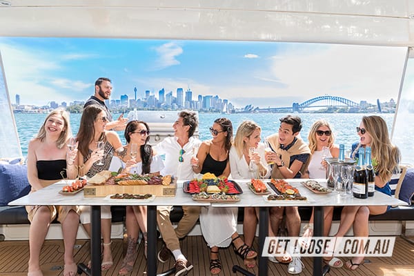 Luxury cruiser available for private hire on Sydney Harbour