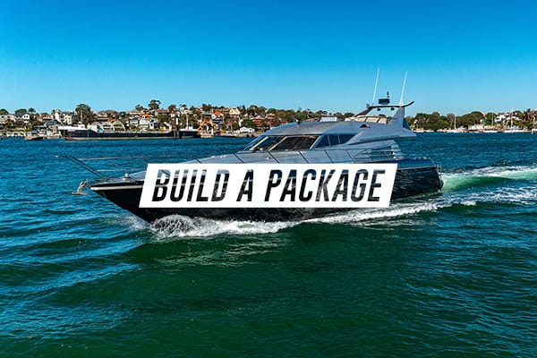 Guests celebrating on a Sydney Harbour party boat package from Get Loose