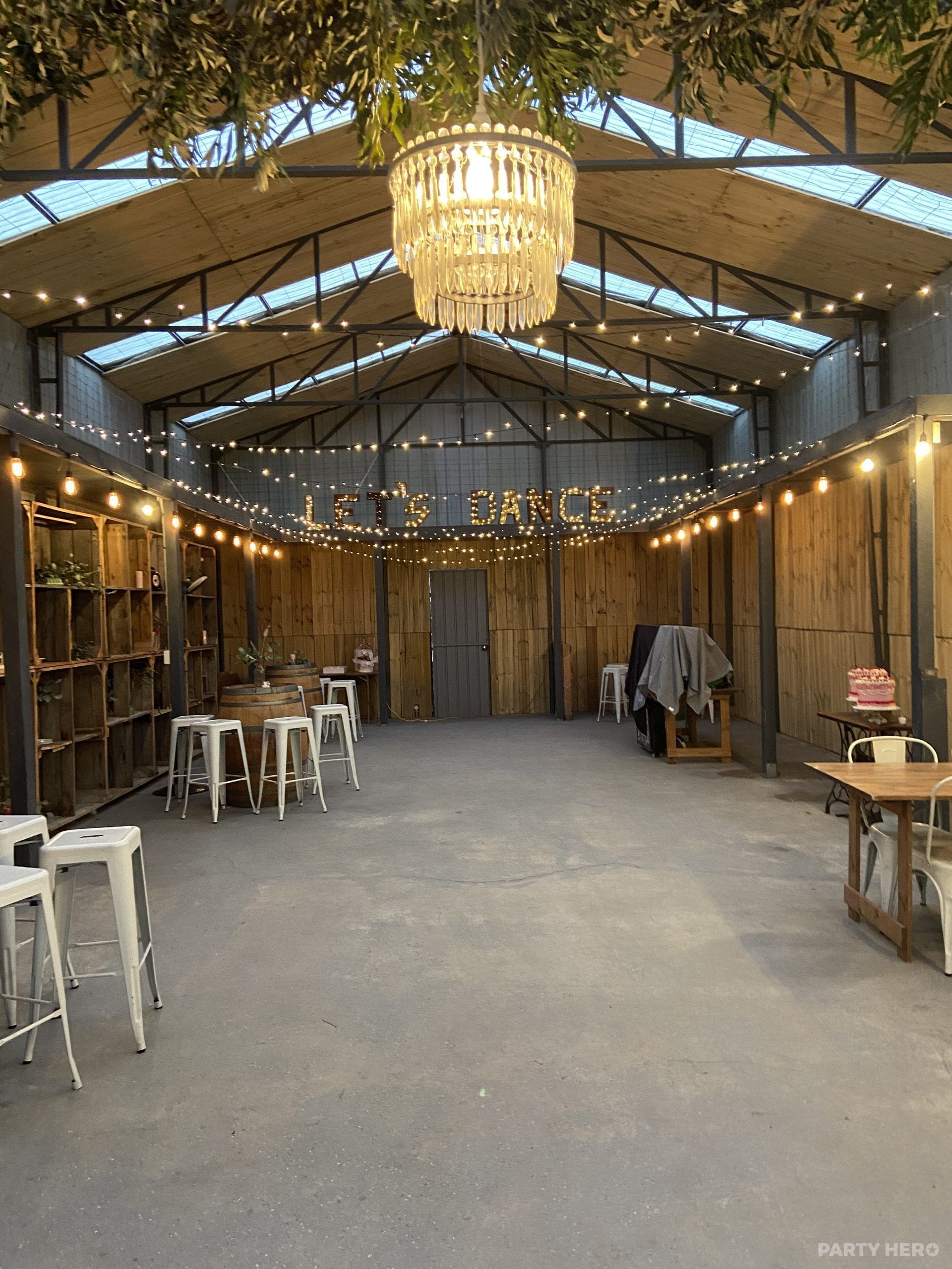 The Barn at The Peacock Estate - party venue on the Mornington Peninsula