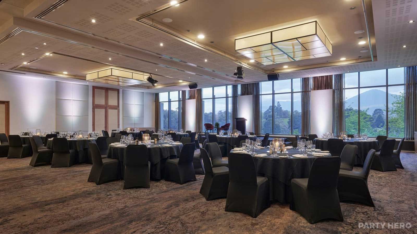 Ballroom at RACV Healesville Country Club & Resort - party venue in the Yarra Valley