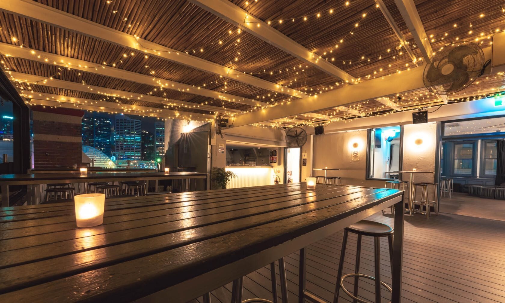 Rooftop Terrace at Pyrmont Bridge Hotel - party venue hire