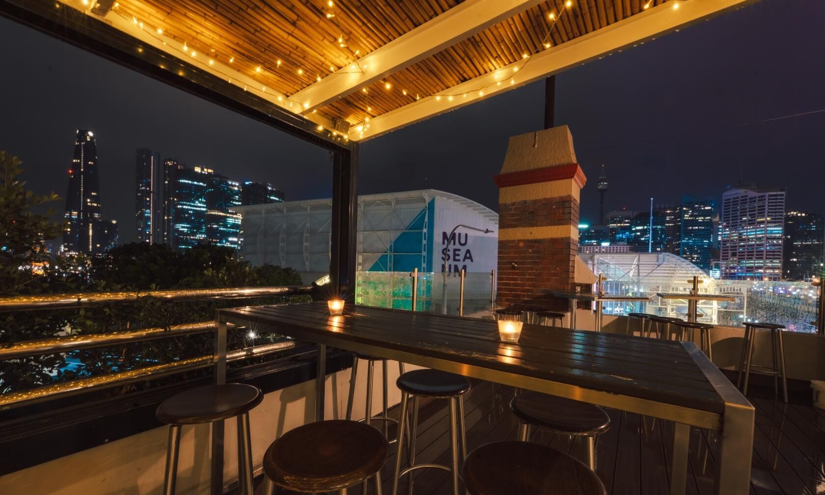 Rooftop Terrace at Pyrmont Bridge Hotel - party venue hire