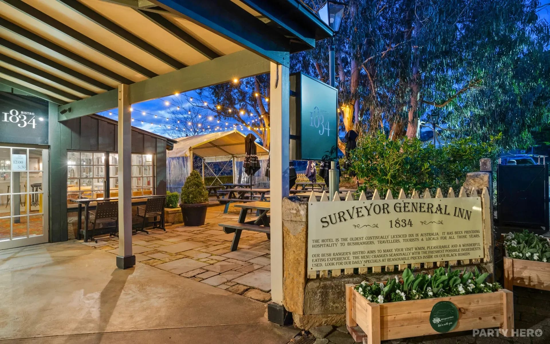 The Surveyor General Inn - party venue in the Southern Highlands