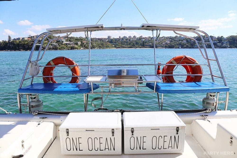 One Ocean catamaran hire on Sydney Harbour