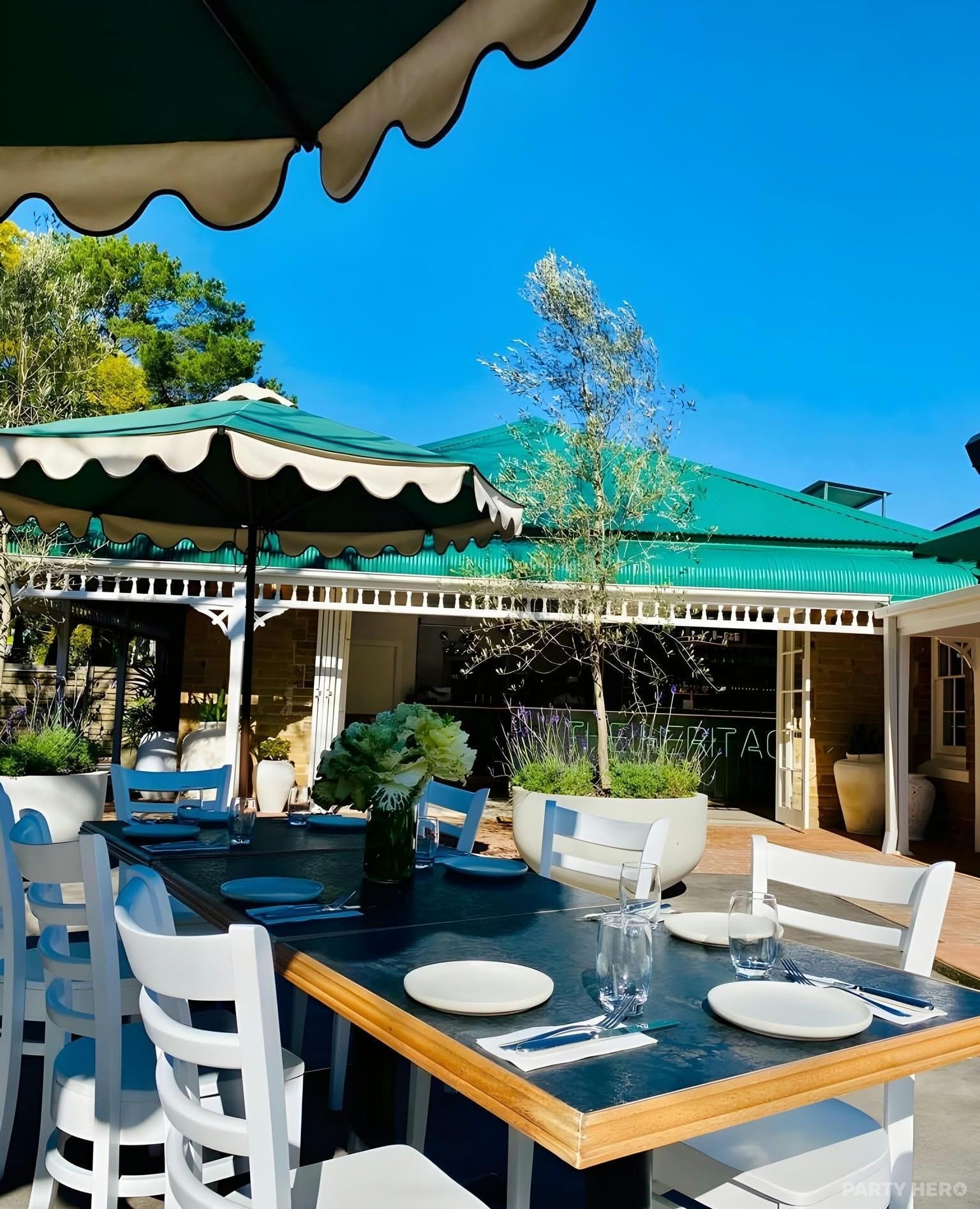 The Courtyard at The Heritage House - party venue hire