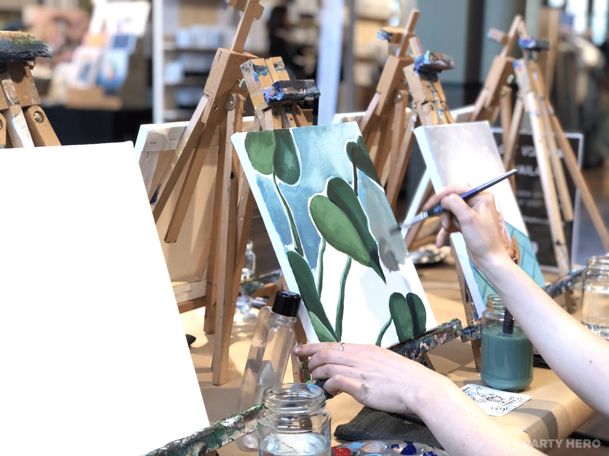 Cork & Chroma South Bank - paint and sip in Brisbane