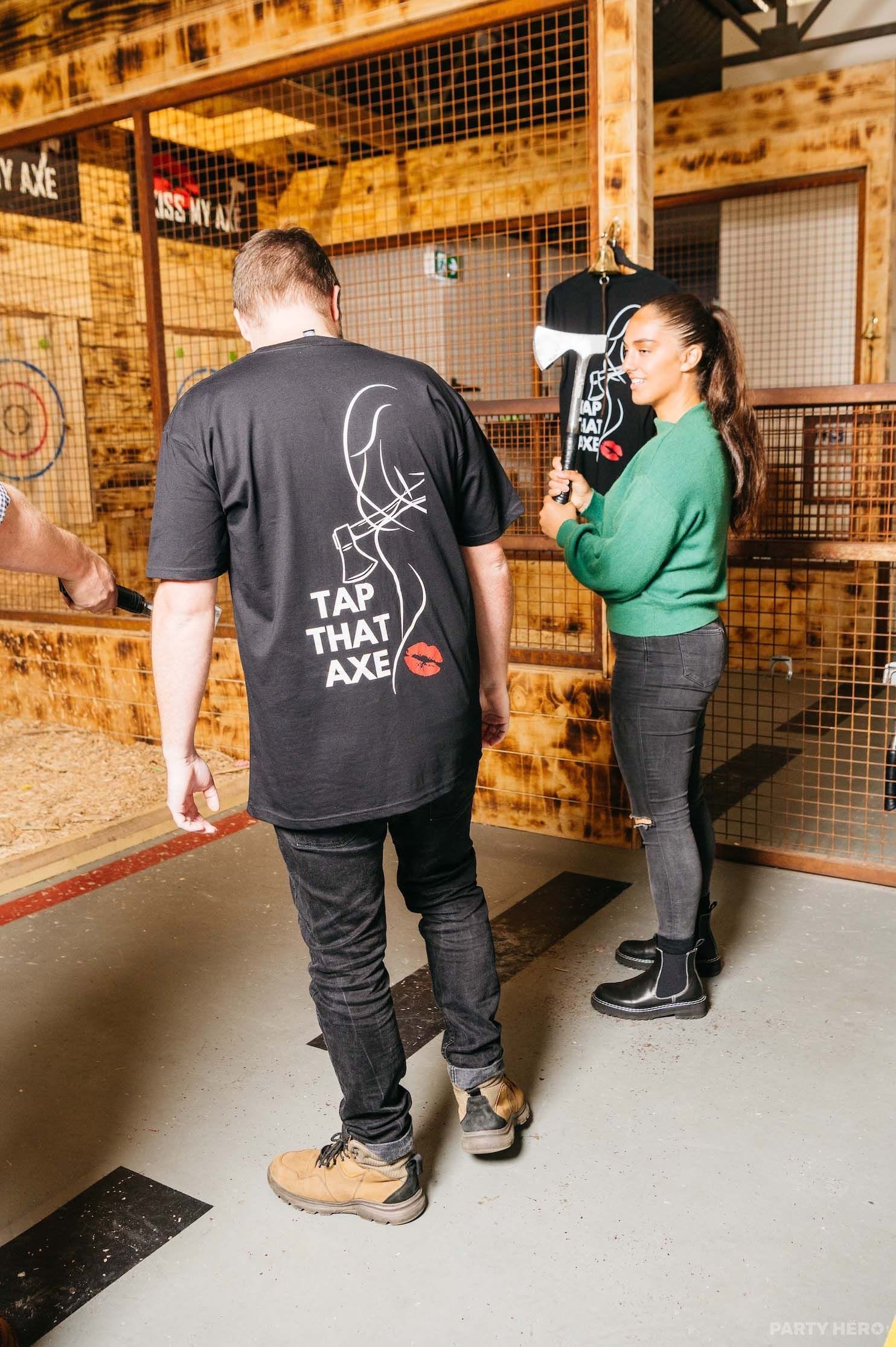 Kiss My Axe axe throwing in Sydney - group bookings