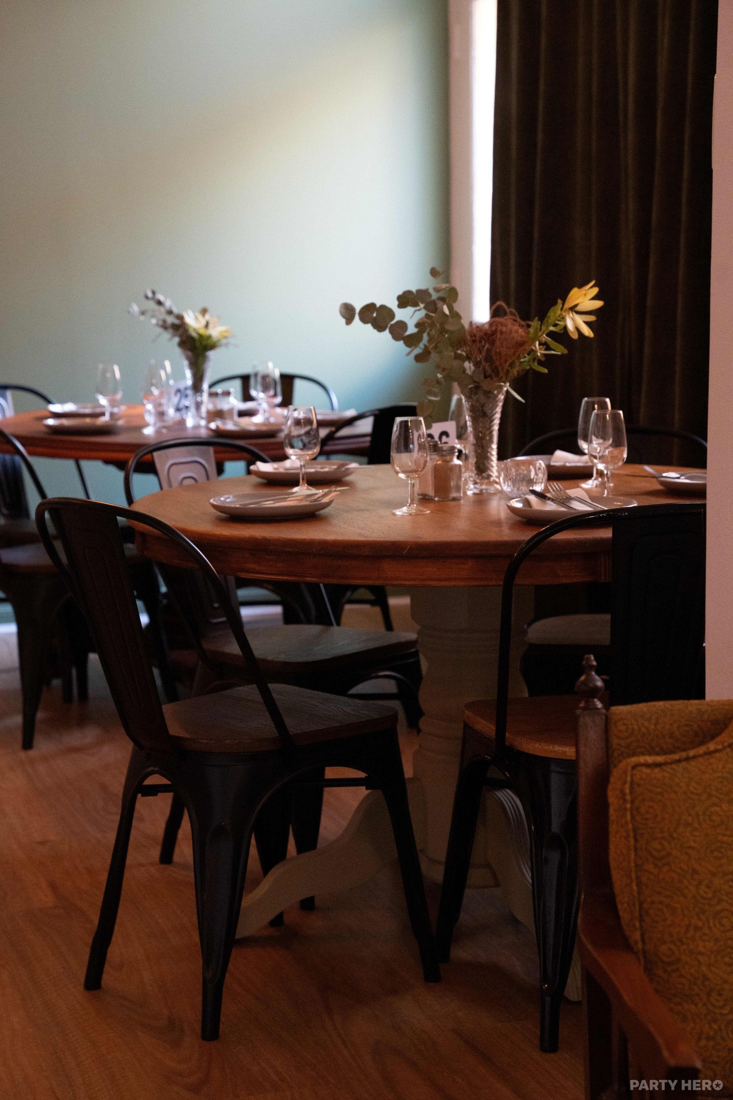The Dining Room at The Pourhouse - party venue in the Hunter Valley