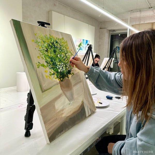 Sossy and Canvas - paint and sip in Melbourne