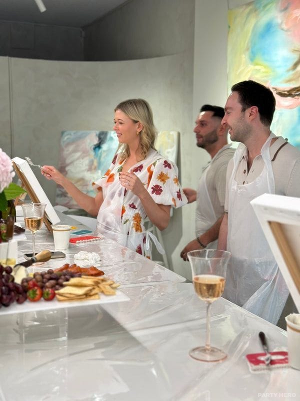 Sossy and Canvas - paint and sip in Melbourne