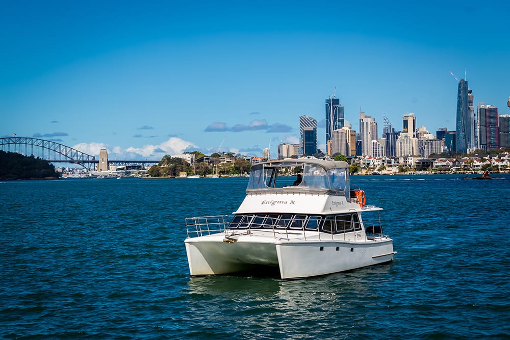 Enigma X - Sydney Harbour boat hire