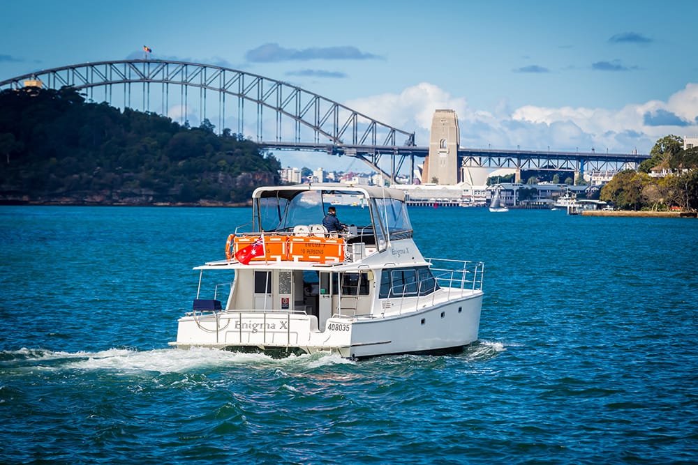 Enigma X - Sydney Harbour boat hire