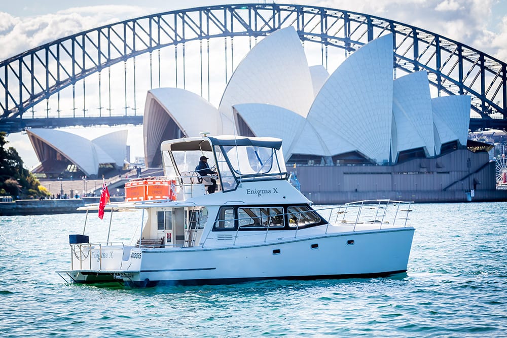 Enigma X - Sydney Harbour boat hire
