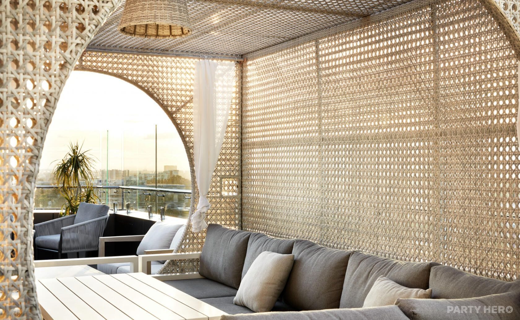 Semi-Private Rooftop Bar at Skye Bar & Lounge - party venue hire