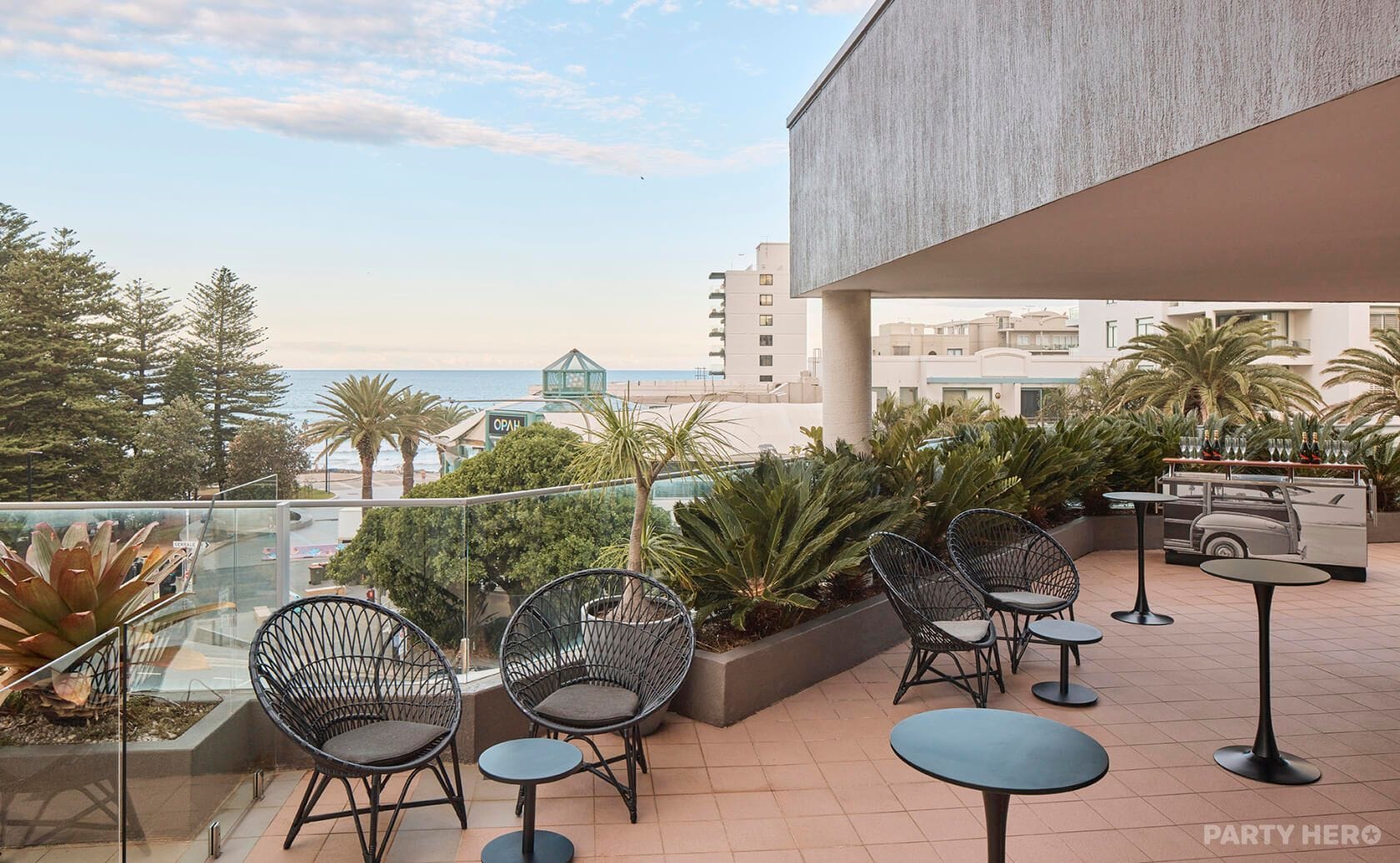 Poolside Balcony at Rydges Cronulla Beachside - party venue hire