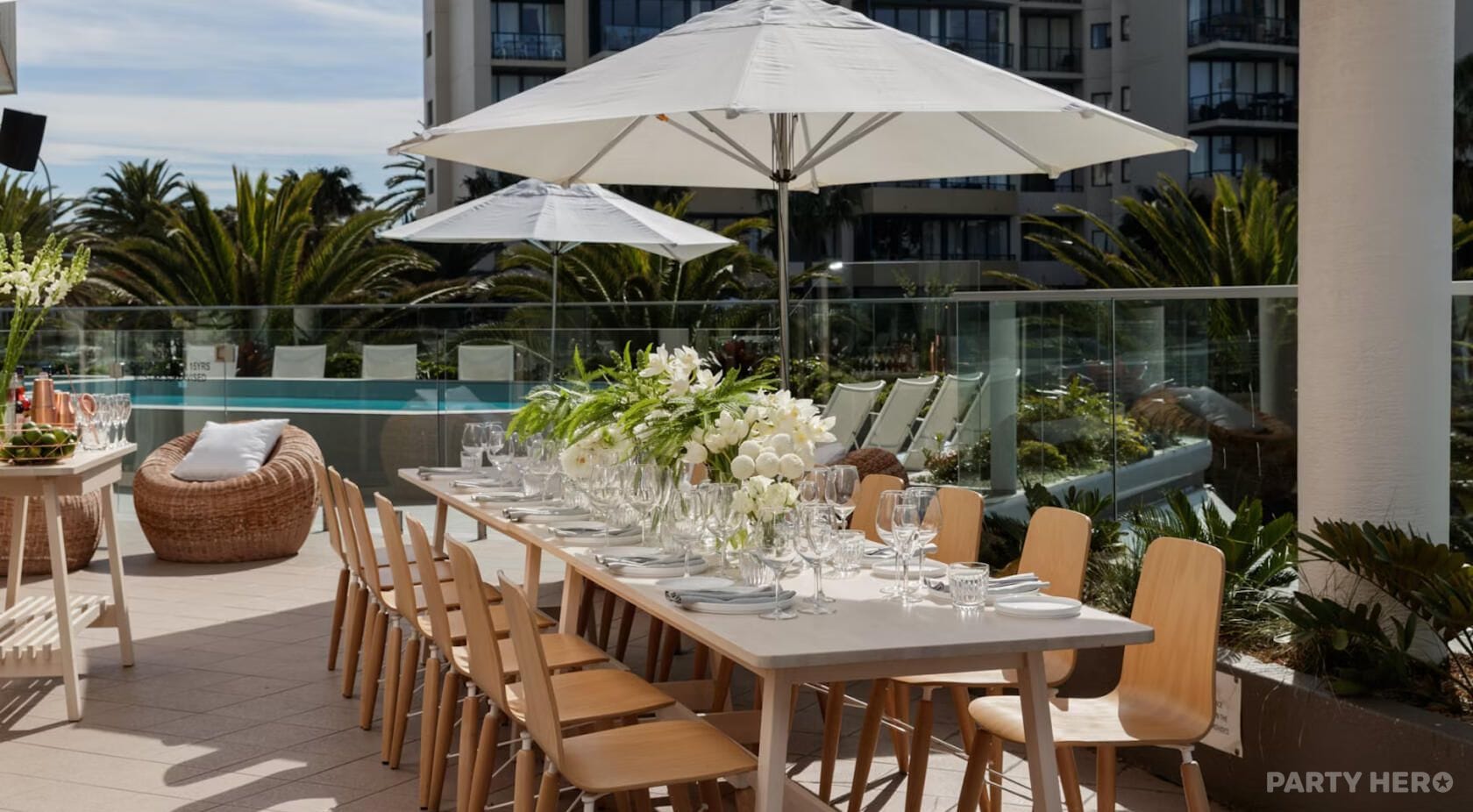 Poolside Balcony at Rydges Cronulla Beachside - party venue hire
