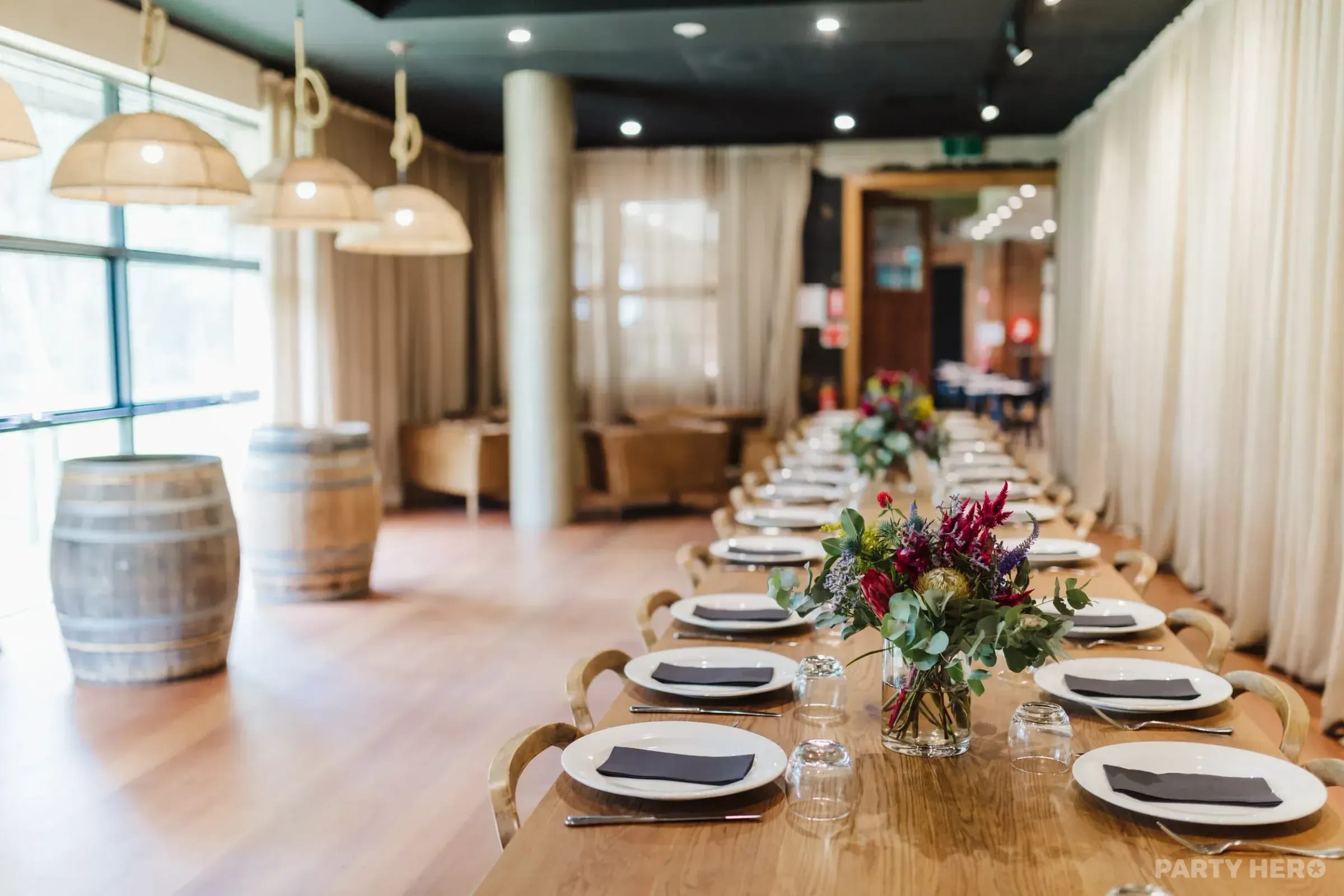 The Epicurean Red Hill - party venue on the Mornington Peninsula