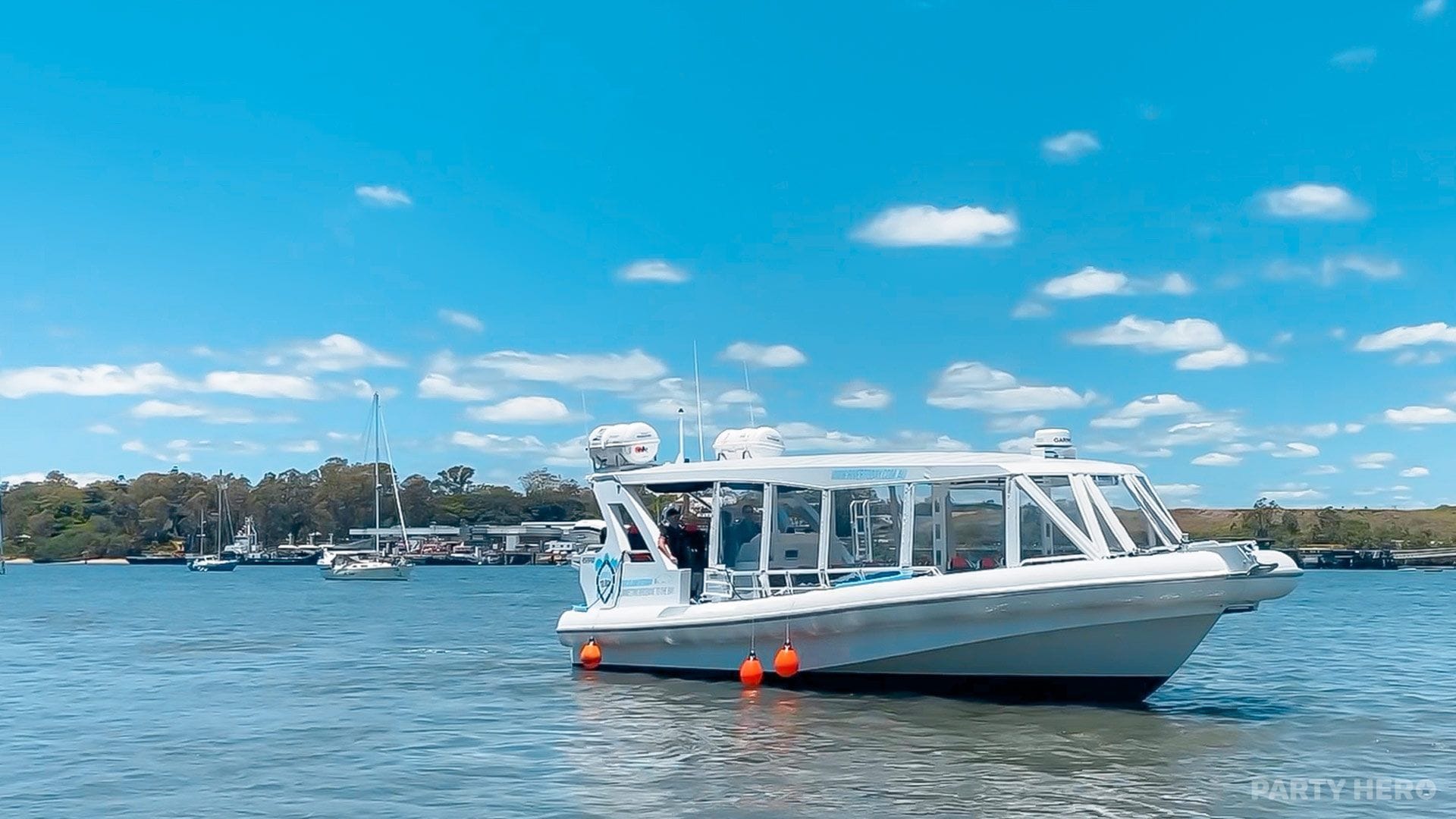River to Bay - private boat charter in Brisbane