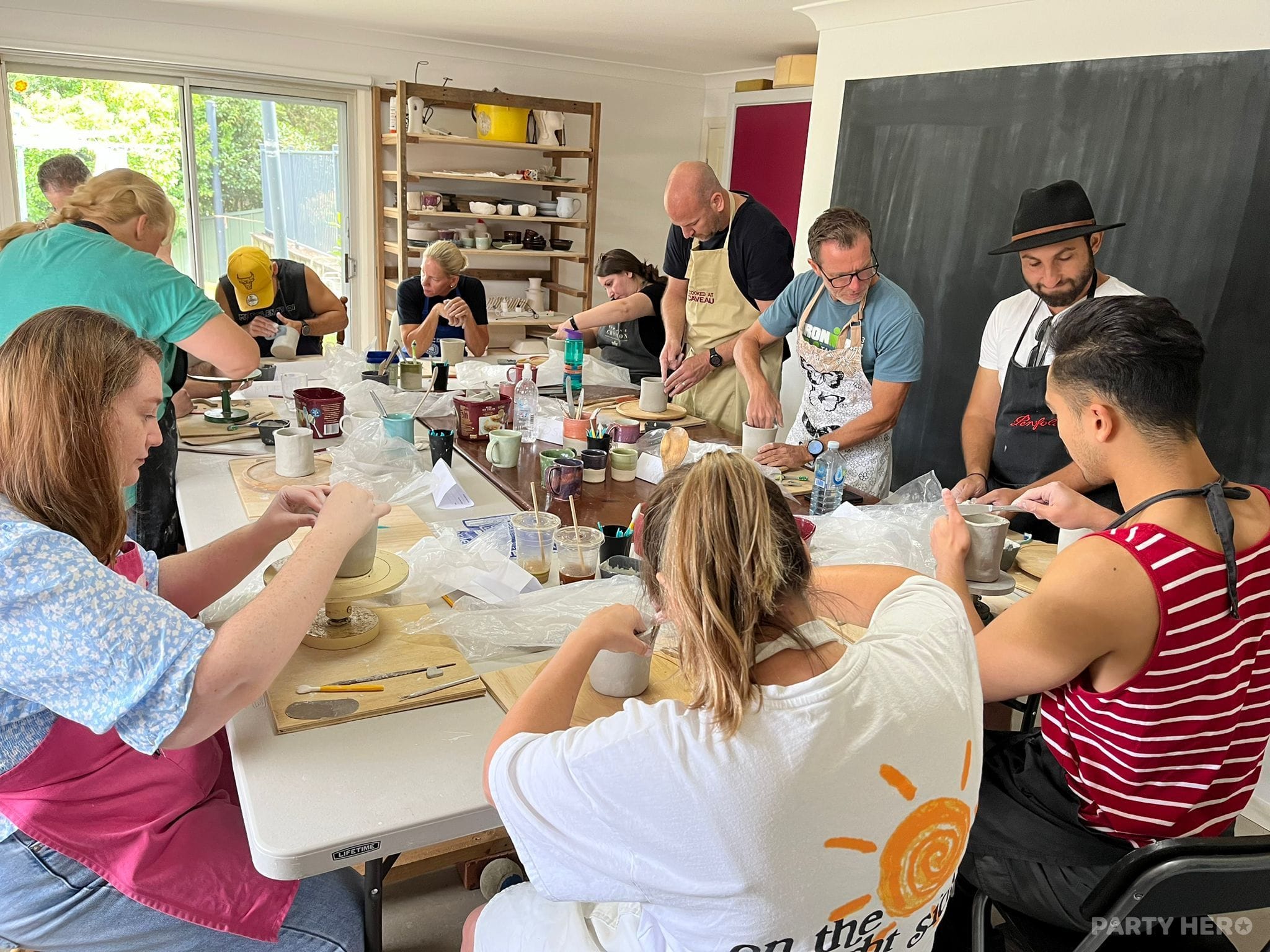 Ground Up Pottery - paint and sip in Wollongong