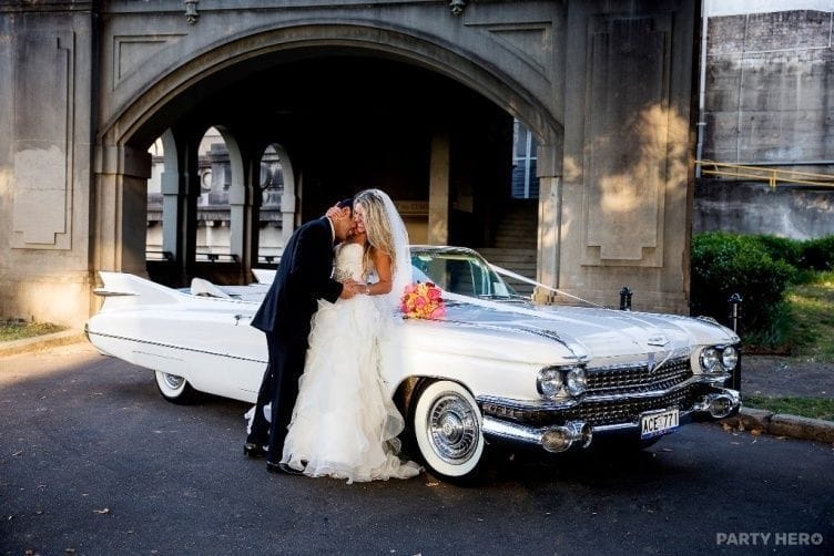 Ace American Convertibles wedding car hire in Sydney
