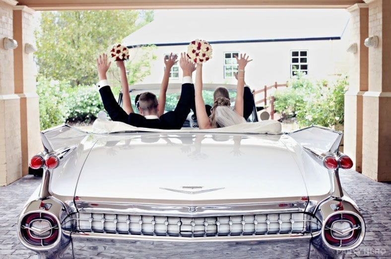 Ace American Convertibles wedding car hire in Sydney