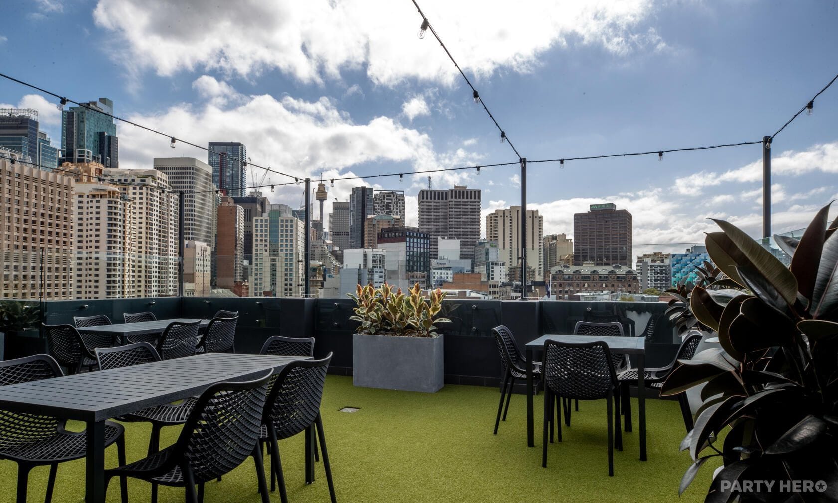 The Surry Rooftop at Rydges Sydney Central - party venue hire