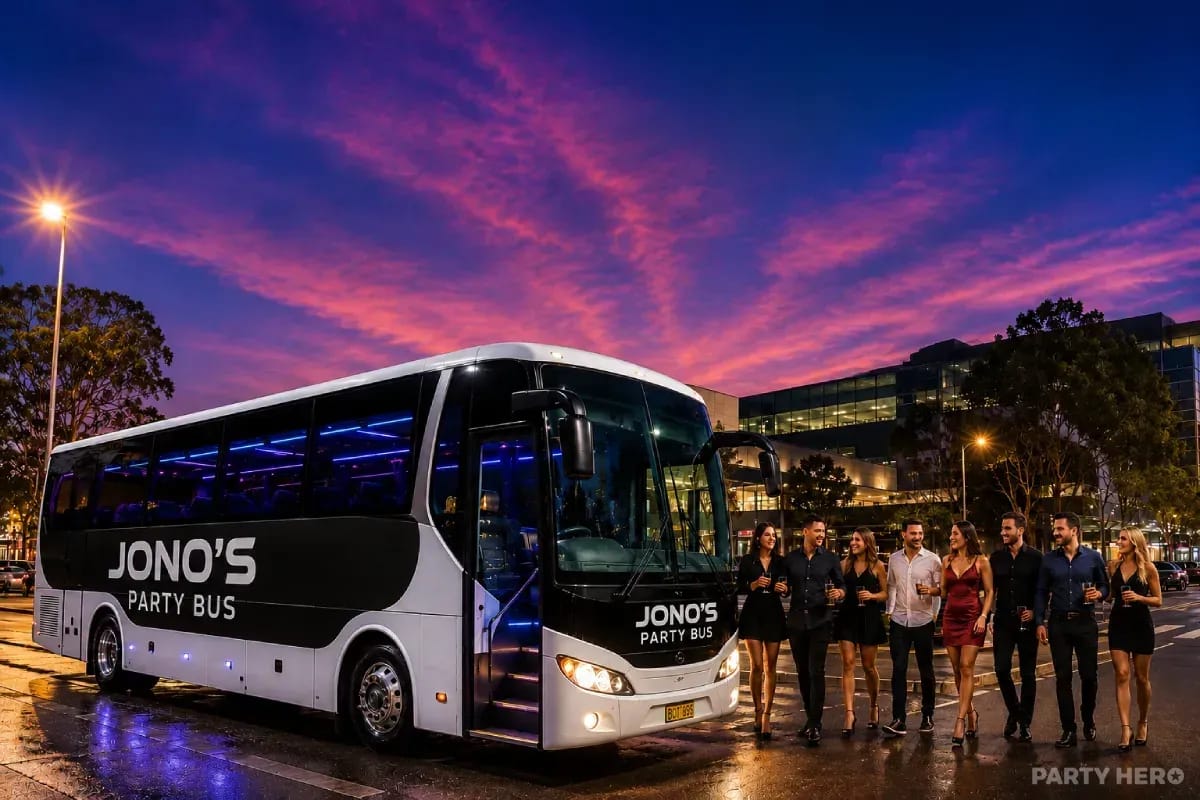 Jono's Party Bus activity in Sydney - group bookings