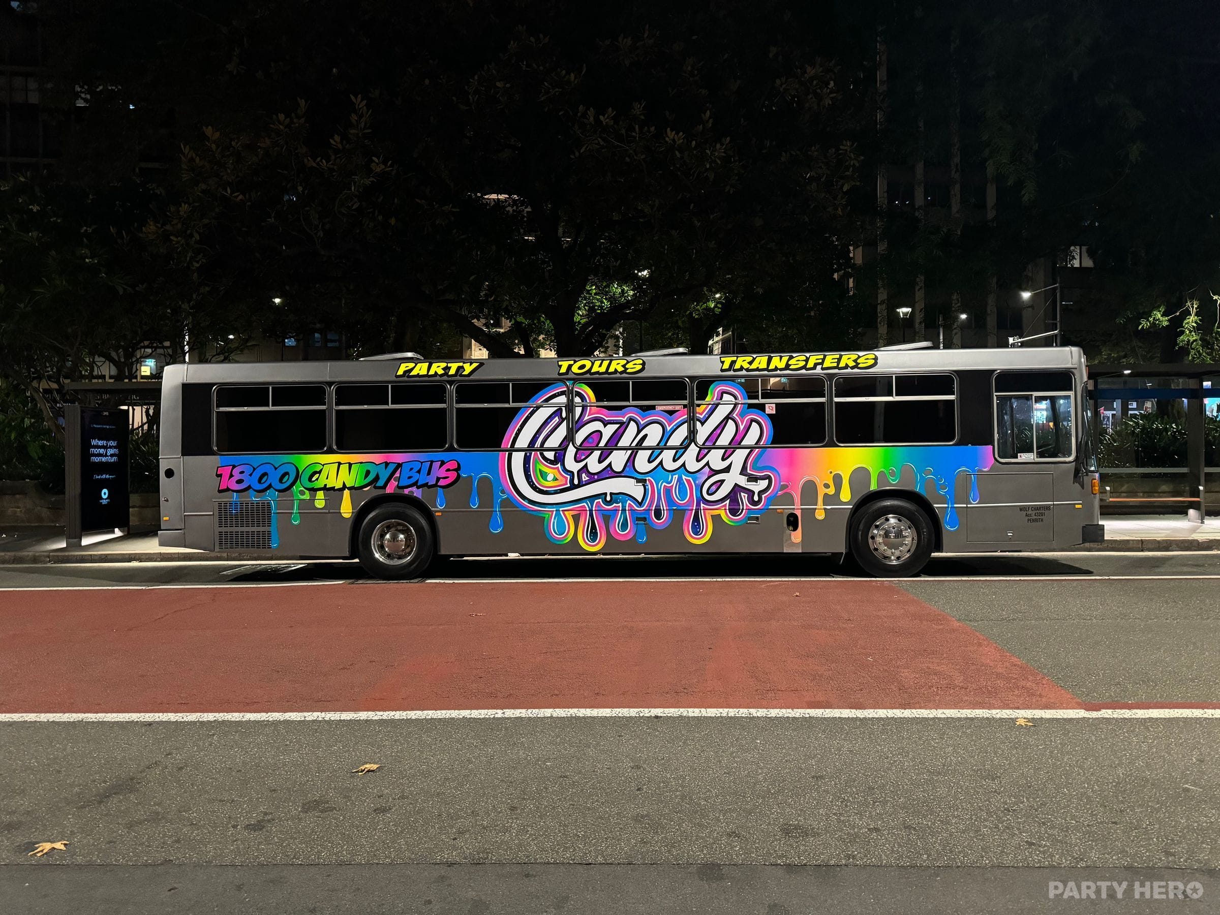 Candy Party Bus activity in Sydney - group bookings