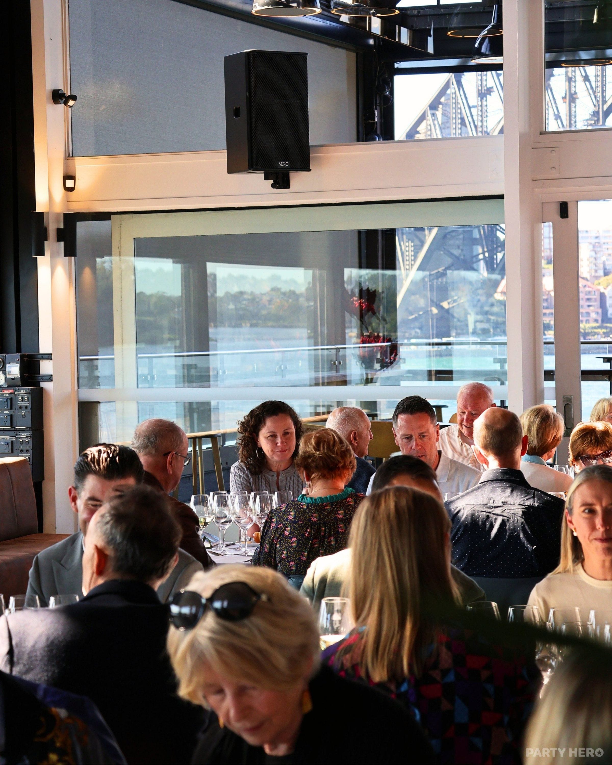 The Wharf Restaurant & Bar - party venue in Sydney